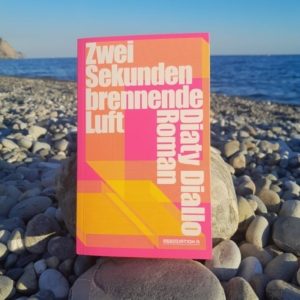 Buchcover in pink und orange gelayoutet