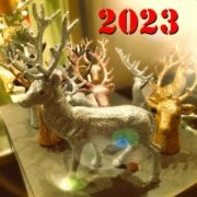 glitzernder Hirsch - Text: 2023