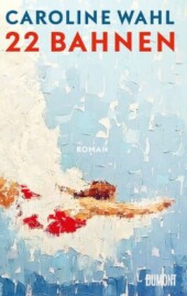Buchcover mit Zeichnung einer Schimmerin in hellblauem Wasser